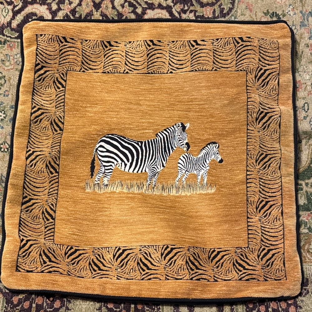 Zebra Print Decorative Pillow Cover